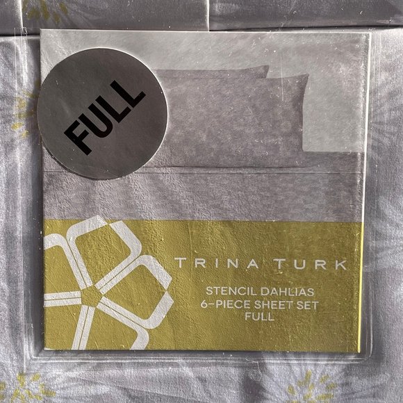 6-pc Trina Turk FULL SIZE DAISIES Sheet Set - Easy Care Wrinkle Resistant DAISY - Picture 4 of 5